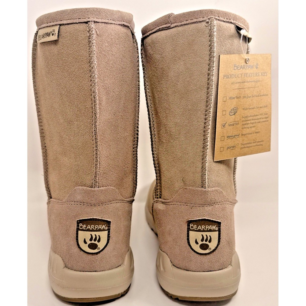 Bearpaw Elle II Sport Womens Boot 2985W Cow Suede Snow Wind Rain Size 6